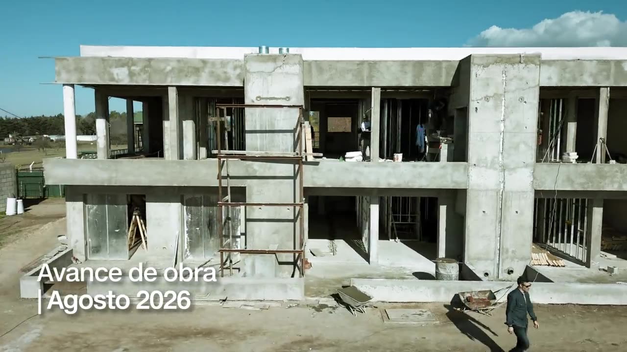 Vista aérea de la obra en agosto de 2026