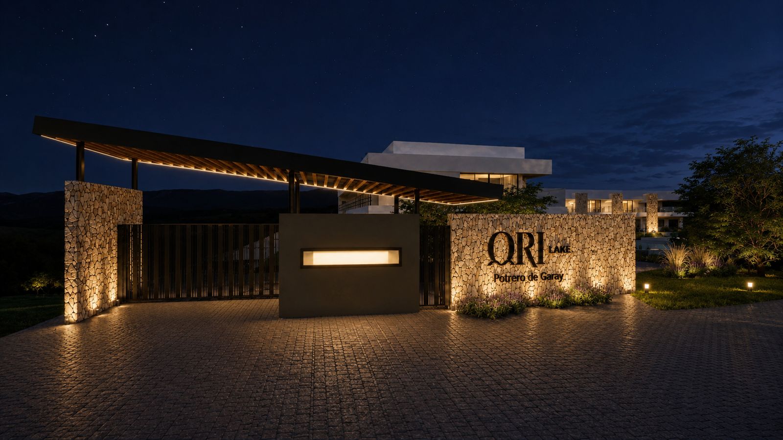 Ingreso de ORI Lake Potrero de Garay de noche